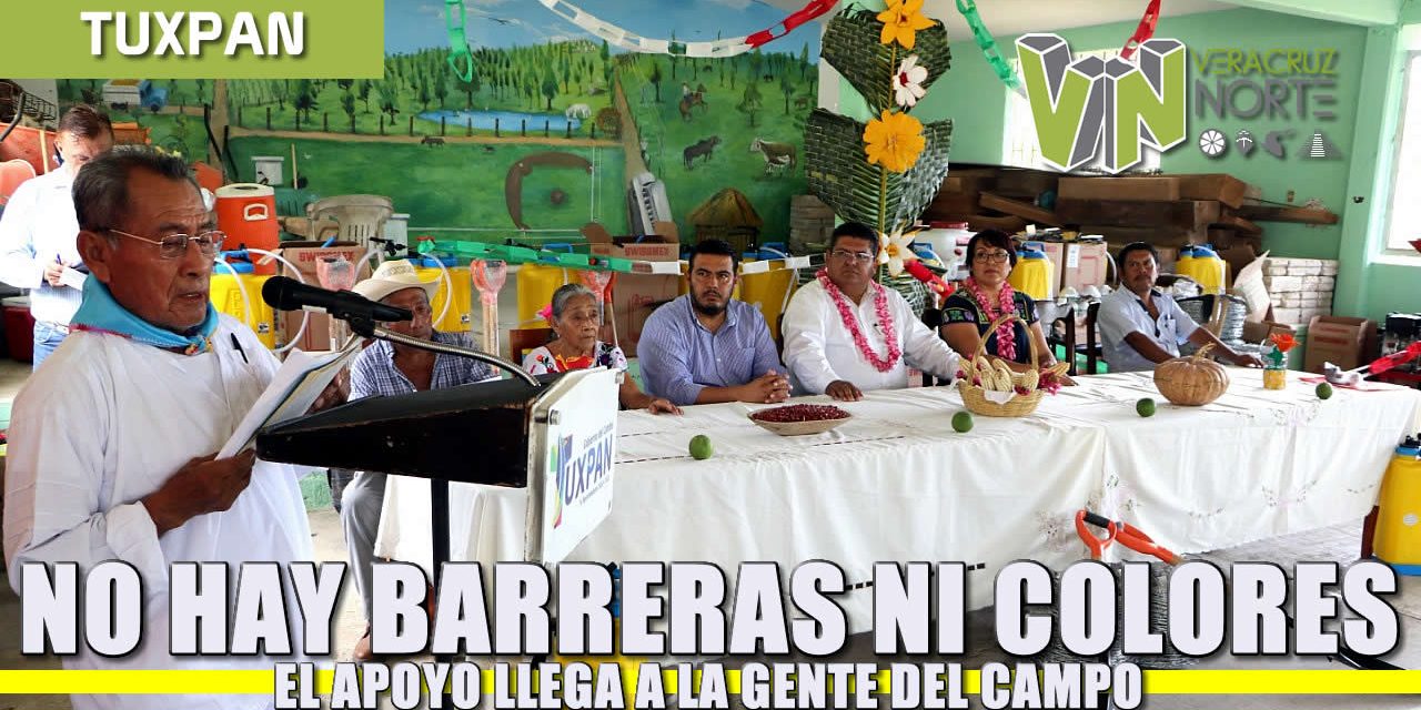 No hay barreras ni colores, el apoyo llega a la gente del campo