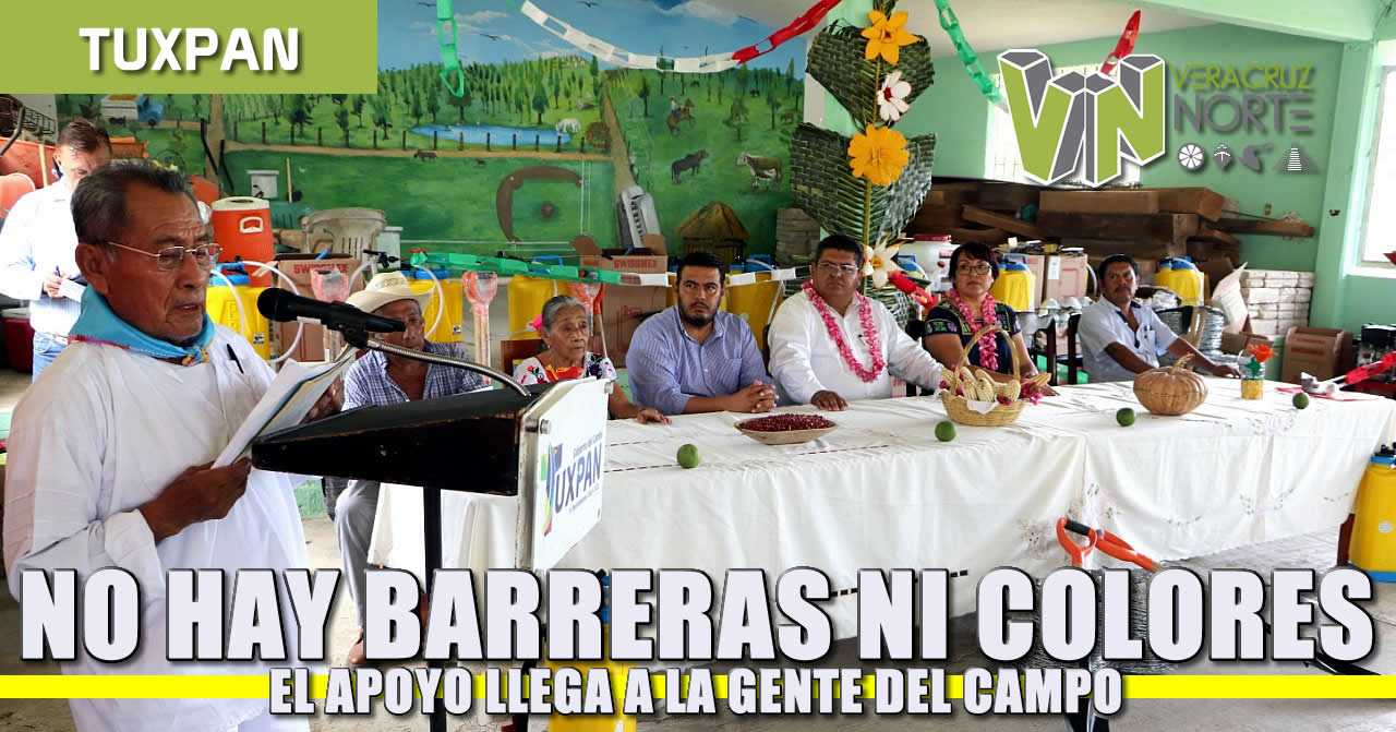 No hay barreras ni colores, el apoyo llega a la gente del campo