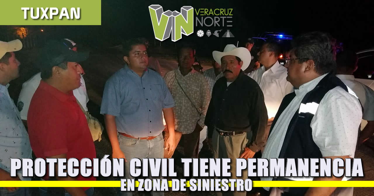 Protección Civil se mantiene permanente en zona de siniestro