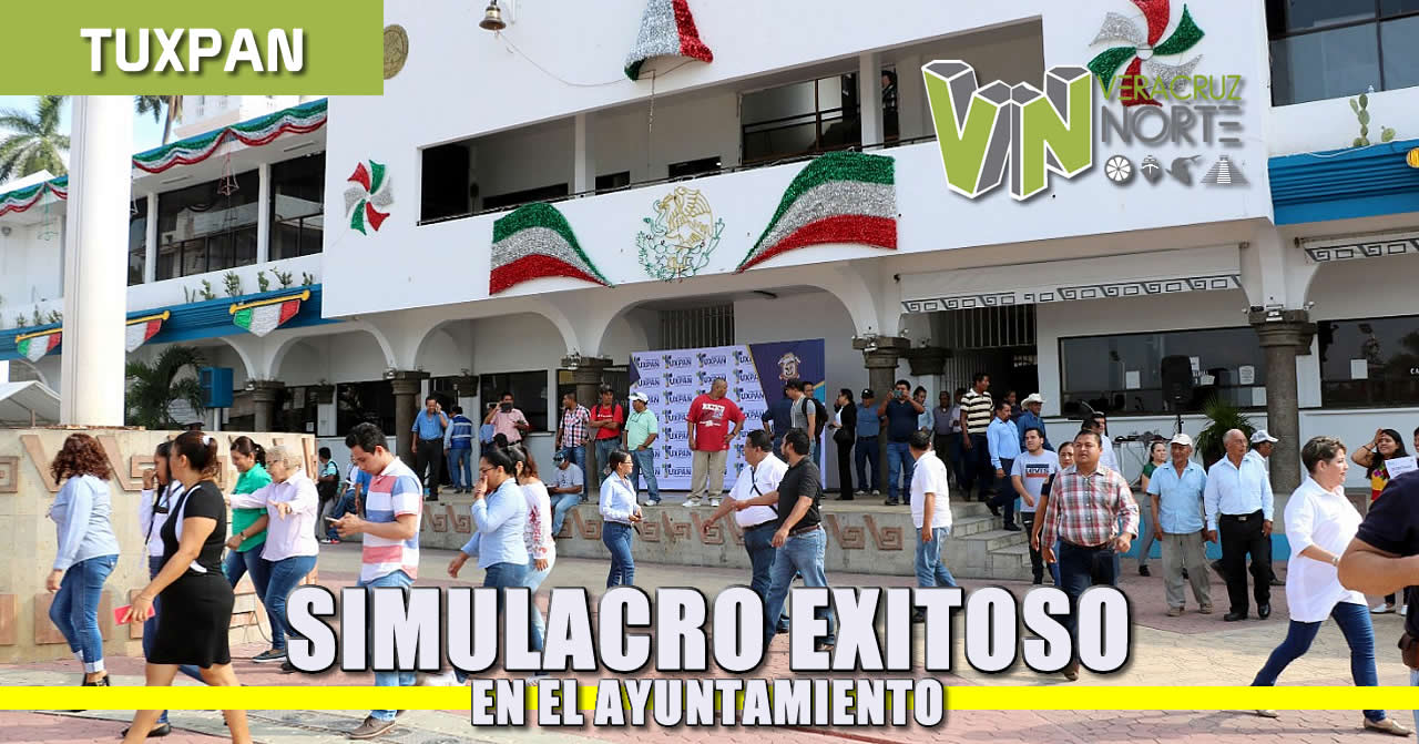 Simulacro exitoso en el Ayuntamiento