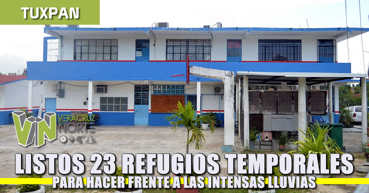 Listos 23 refugios temporales