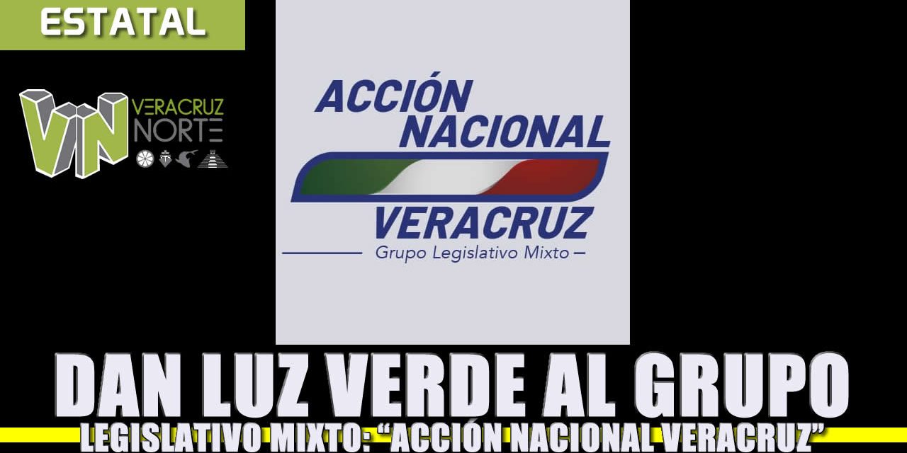 Dan luz verde al grupo legislativo mixto “Acción Nacional Veracruz”