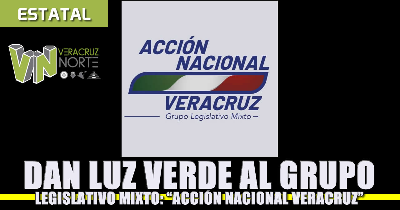 Dan luz verde al grupo legislativo mixto “Acción Nacional Veracruz”