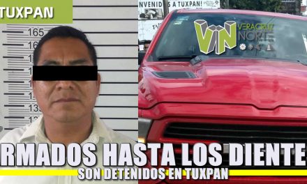 Armados hasta los dientes son detenidos en Tuxpan
