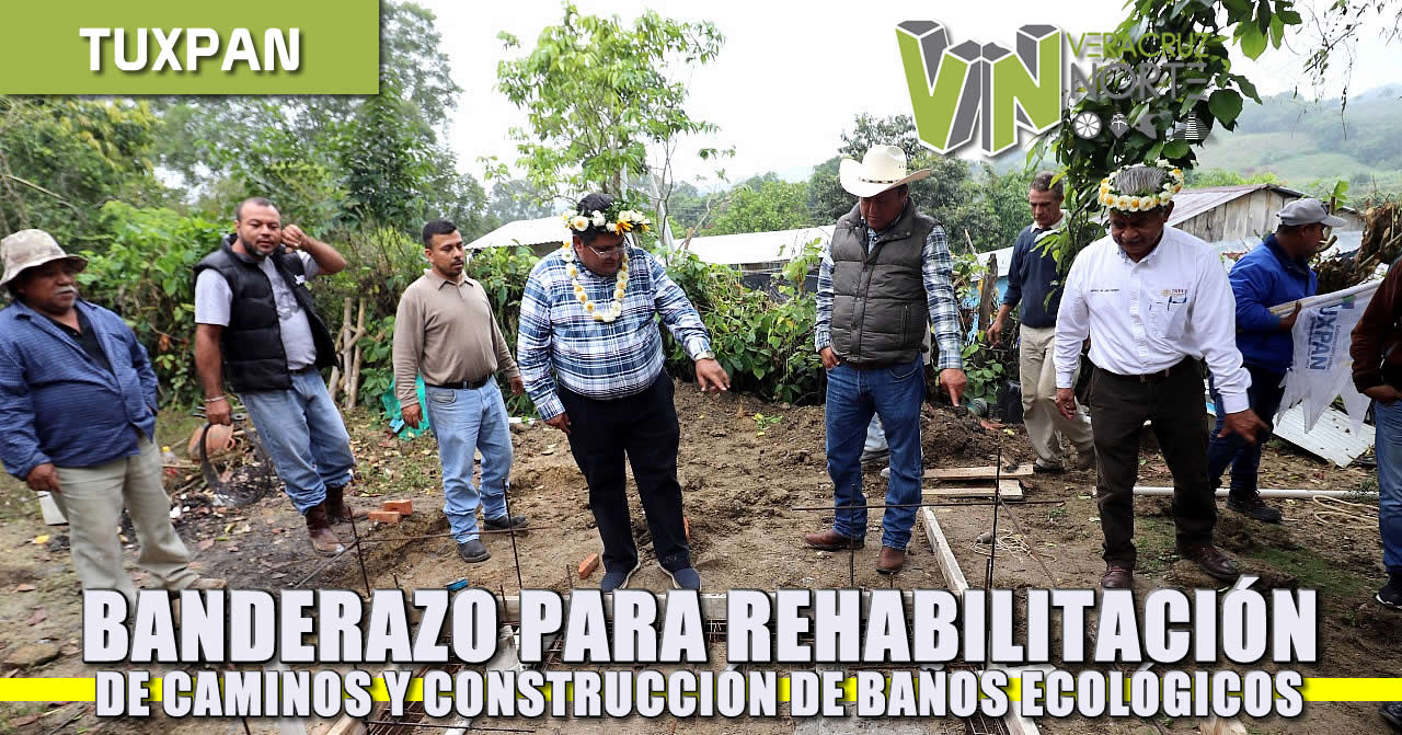 Banderazo para rehabilitación de caminos y construcción de baños ecológicos