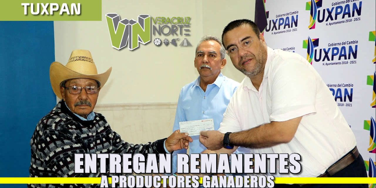 Entregan remanente a productores ganaderos