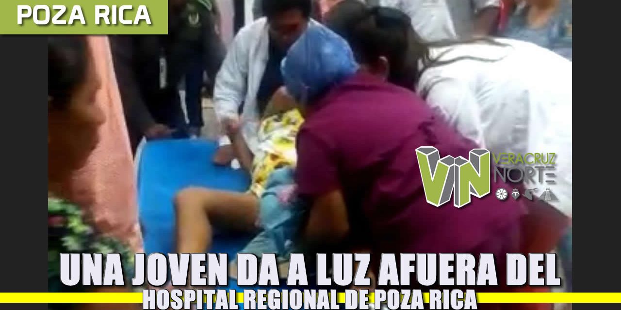 Una joven da a luz en las afueras del Hospital Regional