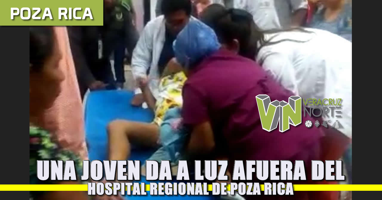 Una joven da a luz en las afueras del Hospital Regional