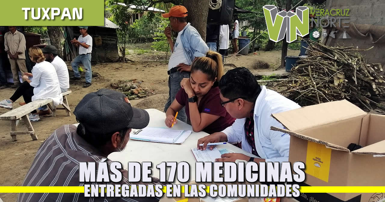 Más de 170 Medicamentos entregadas en las Comunidades