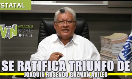 Se ratifica triunfo de Joaquin Rosendo Guzmán Avilés