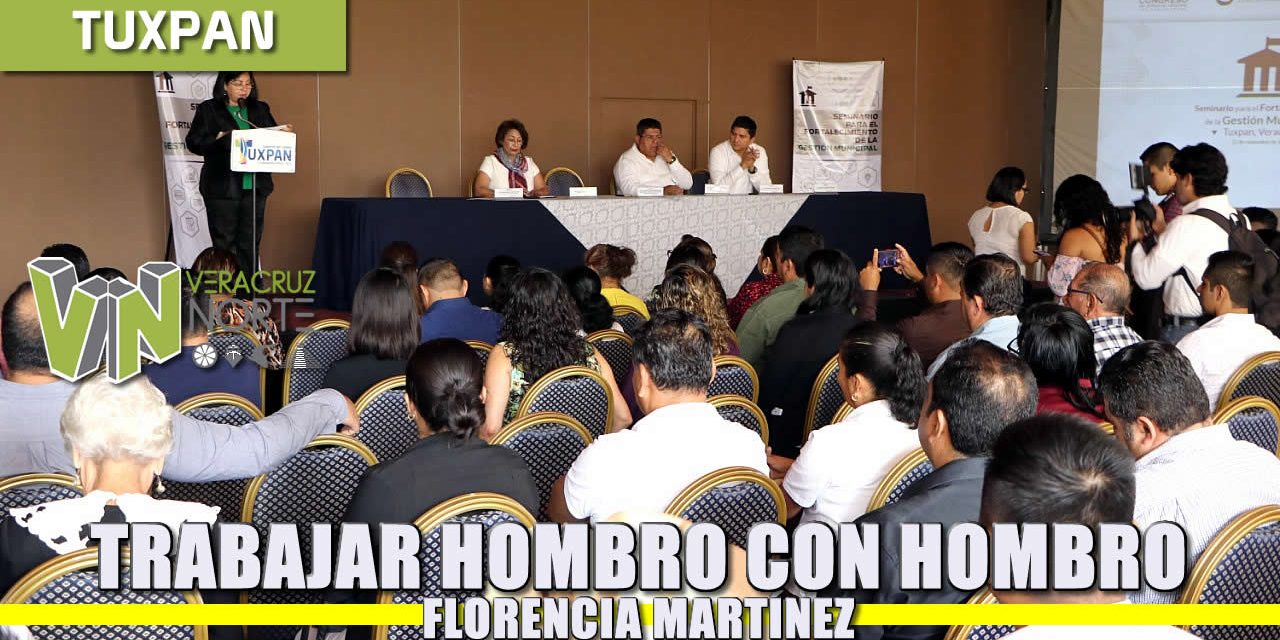 Trabajar hombro con hombro en el buen manejo de los recursos públicos: Florencia Martínez