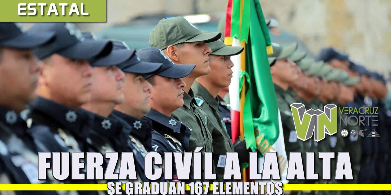 SE GRADÚAN 167 PARA FUERZA CIVÍL