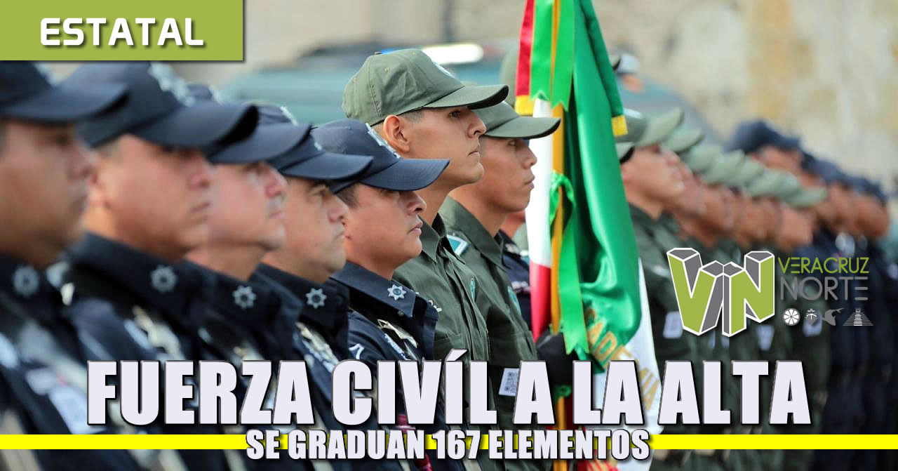 SE GRADÚAN 167 PARA FUERZA CIVÍL