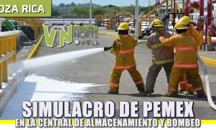 Realizará Pemex Logística simulacro en la Central de Almacenamiento y Bombeo Poza Rica