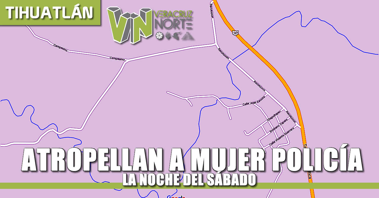 Atropellan a Mujer Policía la Noche del Sábado
