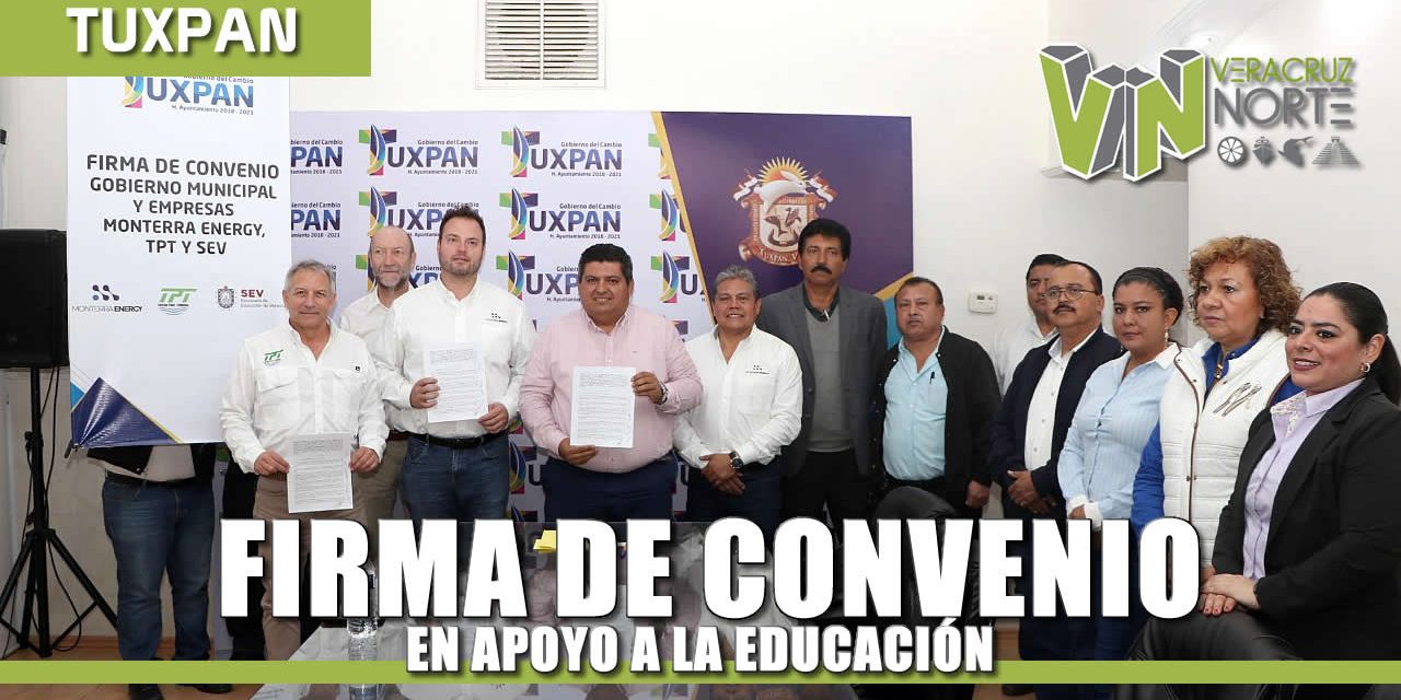 Firma de convenio en apoyo a la educación