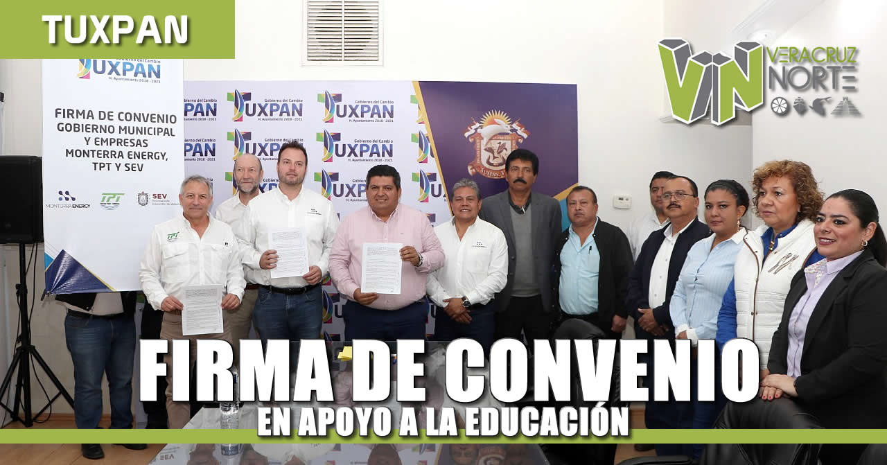 Firma de convenio en apoyo a la educación