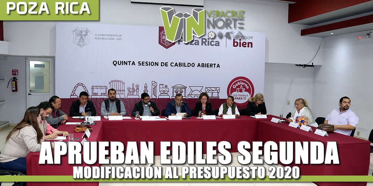 Aprueban ediles Segunda Modificación a Presupuesto de Egresos 2020