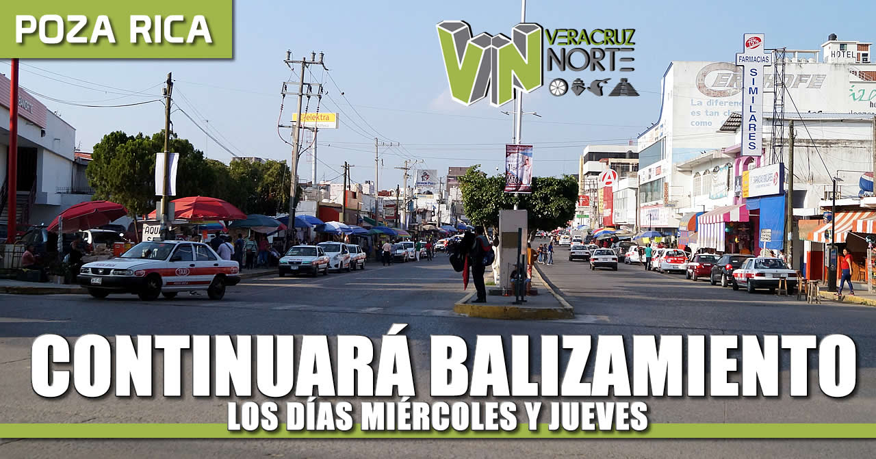 Continuarán trabajos de Balizamiento los días Miércoles y Jueves