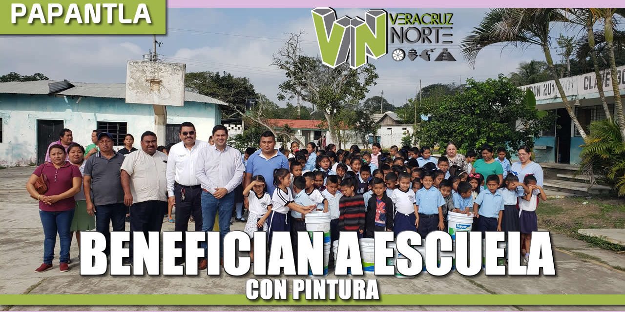 BENEFICIAN A ESCUELA PRIMARIA CON PINTURA