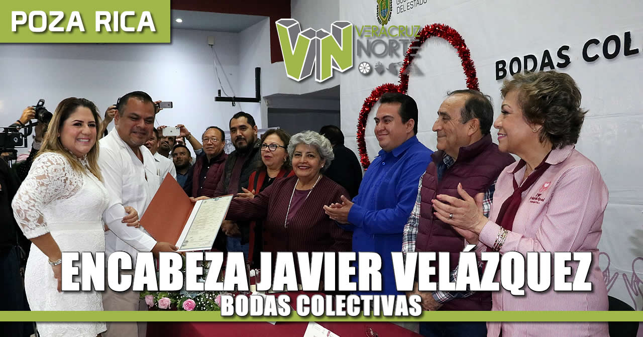 Encabeza Javier Velázquez bodas colectivas para 71 parejas.