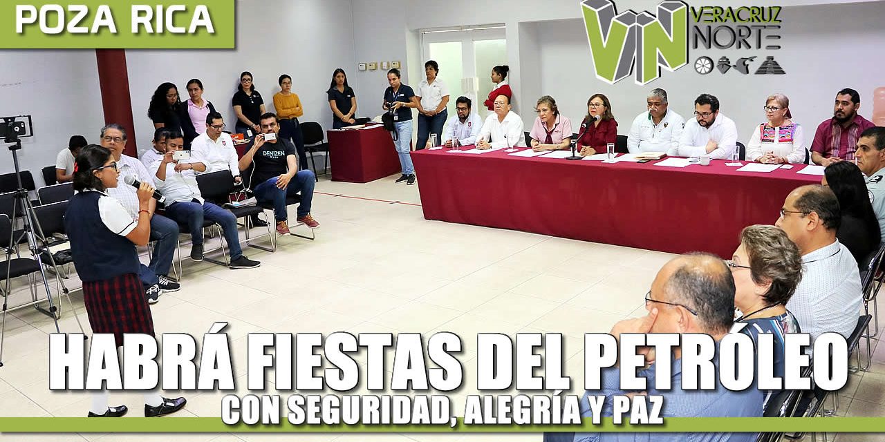 Habrá Fiestas del Petróleo con Alegría, seguridad y paz: Carballo Vicencio