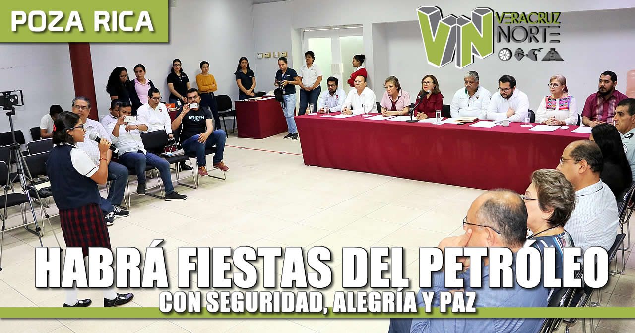 Habrá Fiestas del Petróleo con Alegría, seguridad y paz: Carballo Vicencio