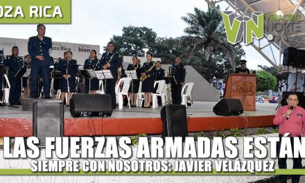 Las fuerzas armadas están siempre con nosotros, afirma Javier Velázquez