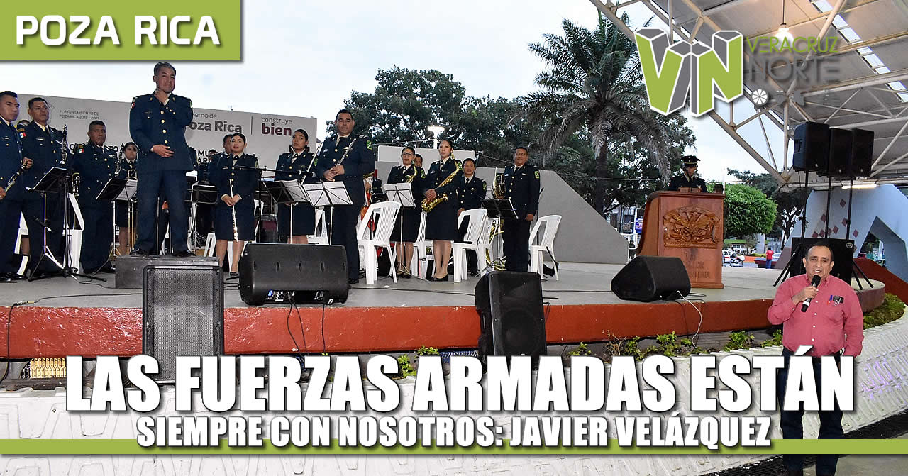 Las fuerzas armadas están siempre con nosotros, afirma Javier Velázquez