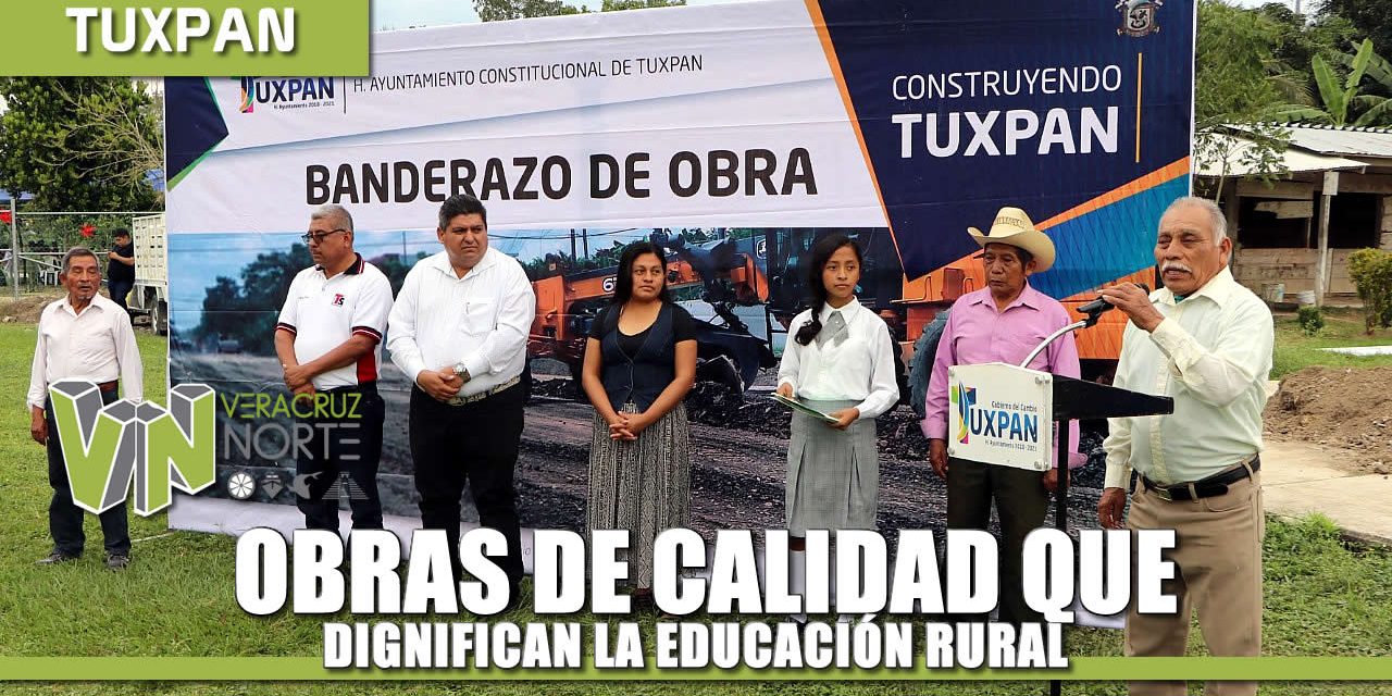 Obras de Calidad que dignifican la educación RURAL