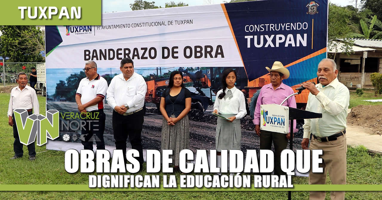Obras de Calidad que dignifican la educación RURAL