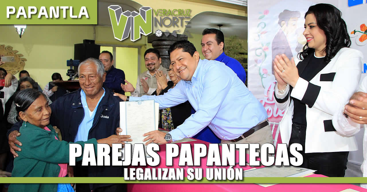 PAREJAS PAPANTECAS LEGALIZAN SU UNIÓN