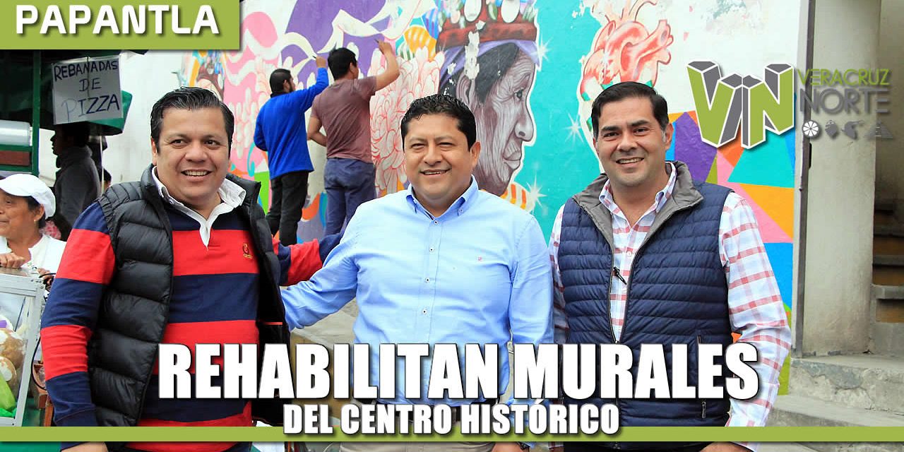 Rehabilitan Murales del Centro Histórico