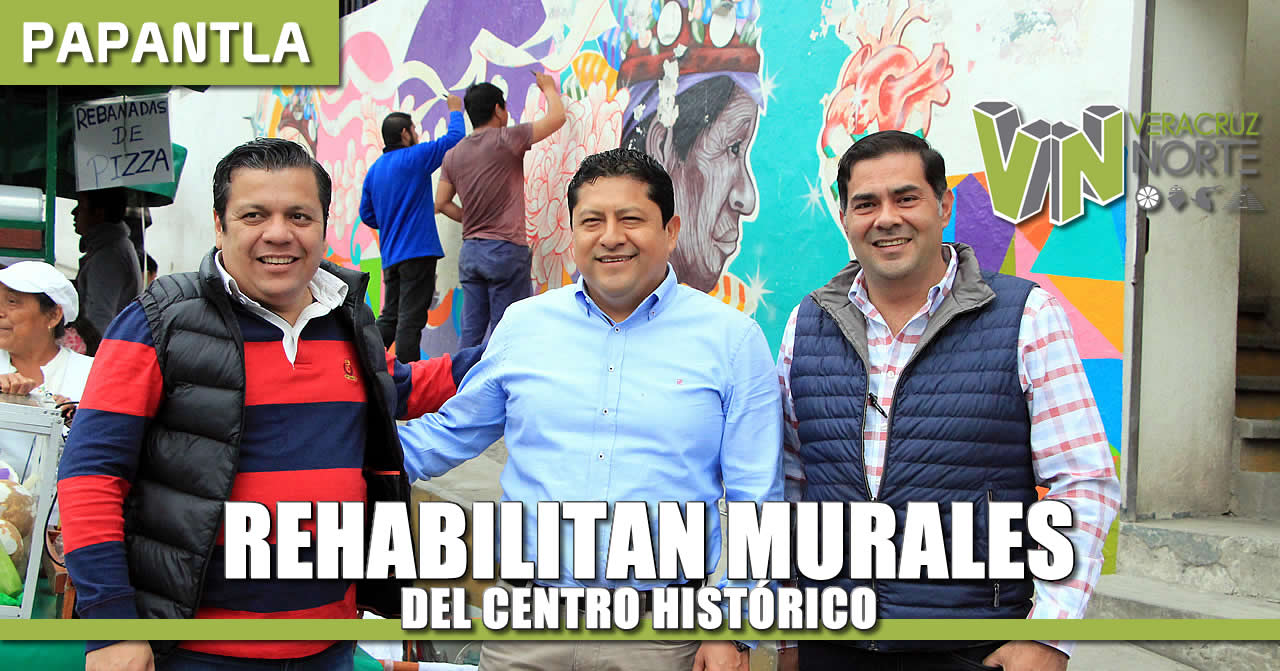Rehabilitan Murales del Centro Histórico