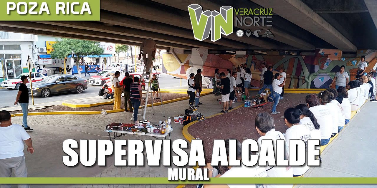 Supervisa alcalde mural realizado por integrantes de la Brigada Nacional de Búsqueda