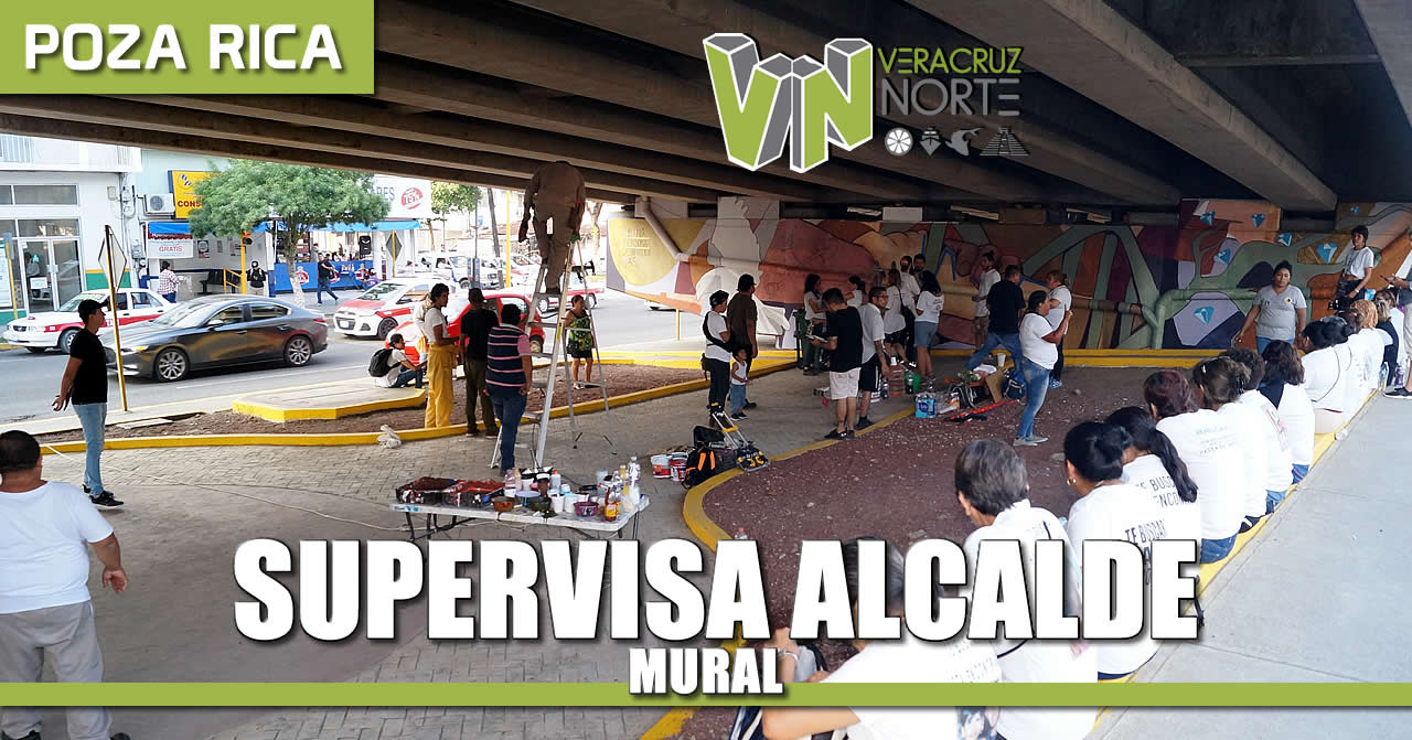 Supervisa alcalde mural realizado por integrantes de la Brigada Nacional de Búsqueda