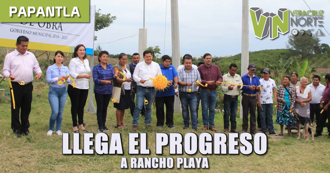 llega el progreso a rancho playa