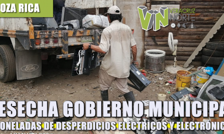 DESECHA GOBIERNO MUNICIPAL 3 TONELADAS DE DESPERDICIOS ELÉCTRICOS Y ELECTRÓNICOS