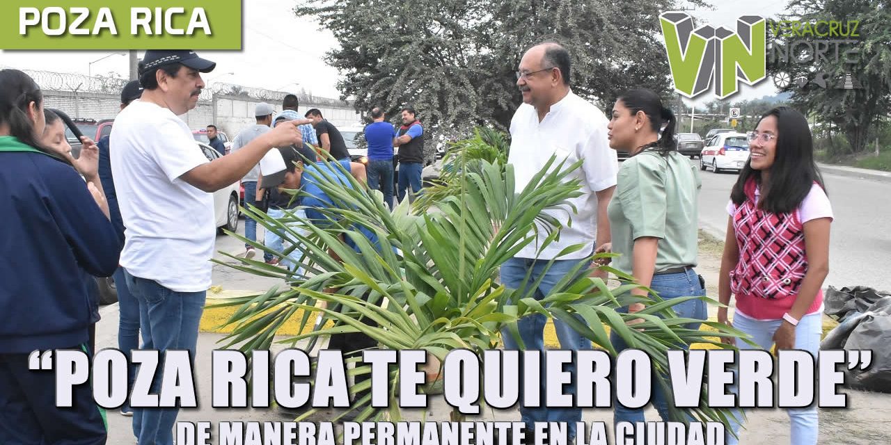 «poza rica te quiero verde» de manera permanente en la ciudad