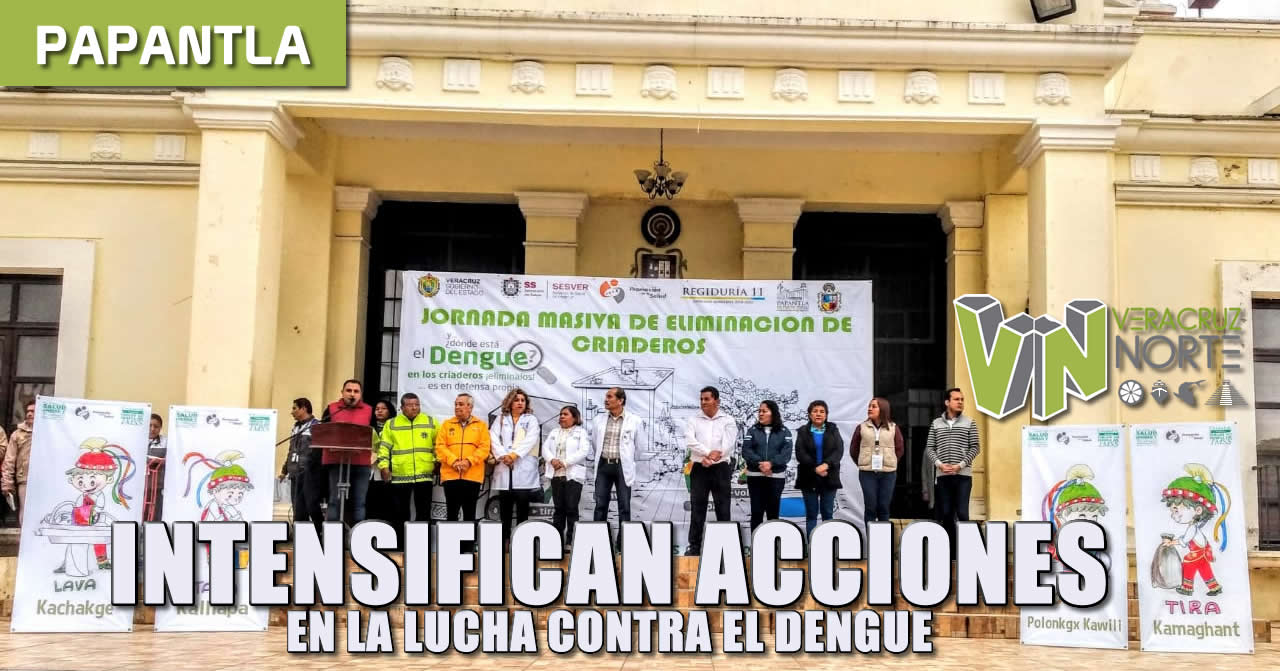 INTENSIFICAN ACCIONES EN LA LUCHA CONTRA EL DENGUE
