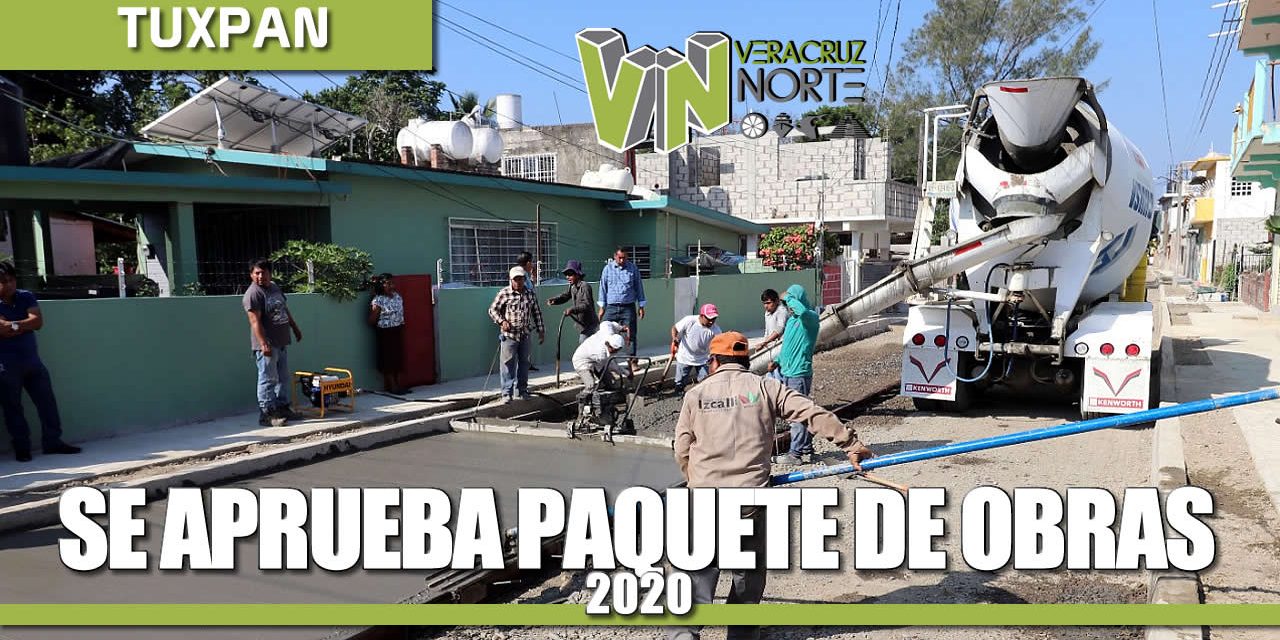 Se aprueba paquete de obras de 2020