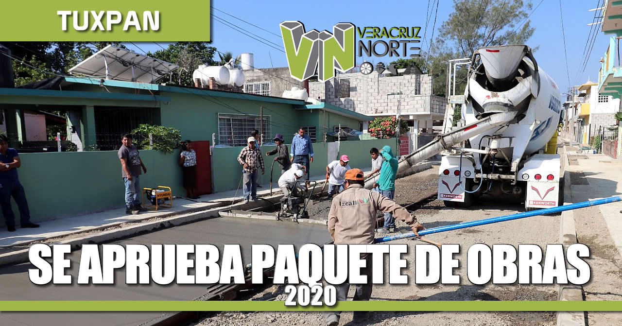 Se aprueba paquete de obras de 2020