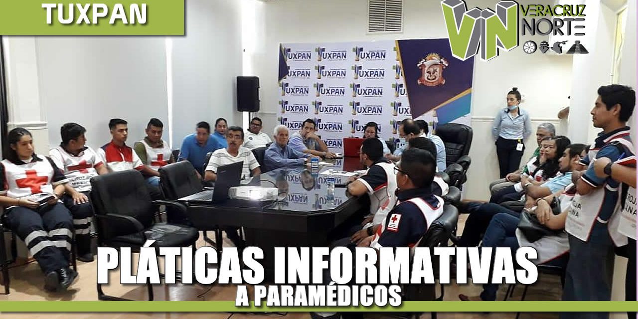 Pláticas informativas a paramédicos