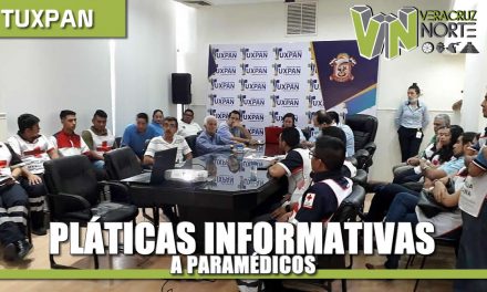 Pláticas informativas a paramédicos