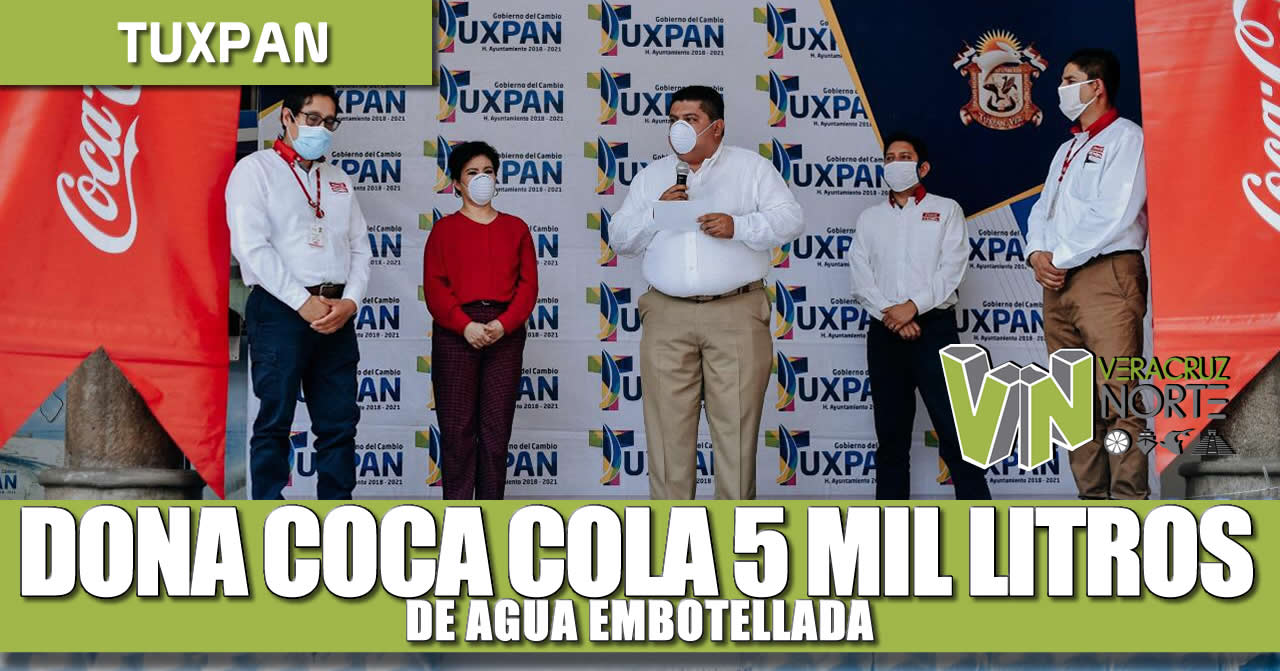 Dona Coca cola 5 mil litros de agua