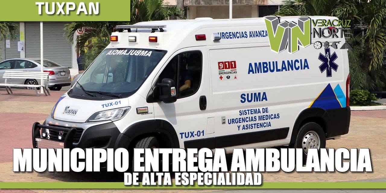 Gobierno Municipal entrega a Dirección de Salud nueva ambulancia de alta especialidad