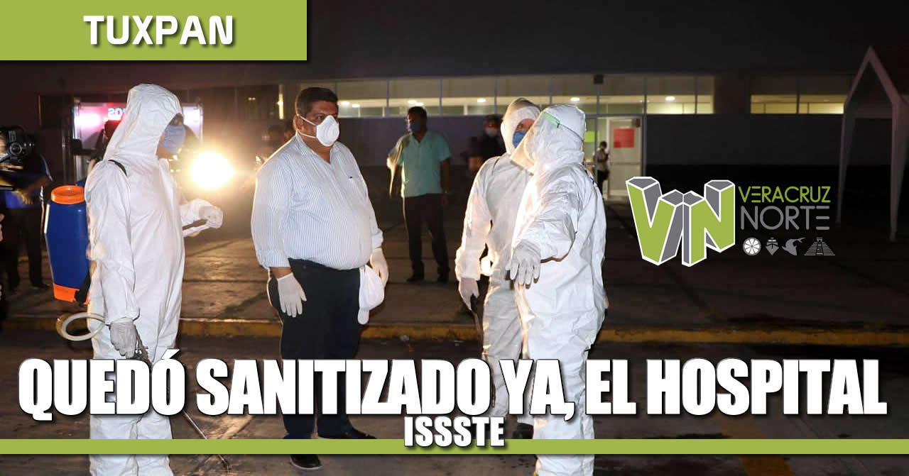 QUEDÓ SANITIZANDO YA, EL HOSPITAL DEL ISSSTE
