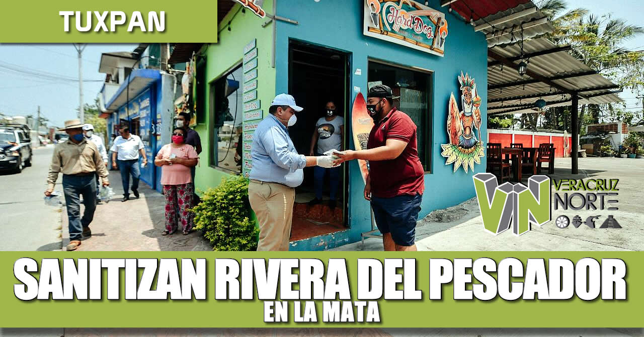 APLICAN ACCIONES DE SANITIZACIÓN EN LA RIVERA DEL PESCADOR
