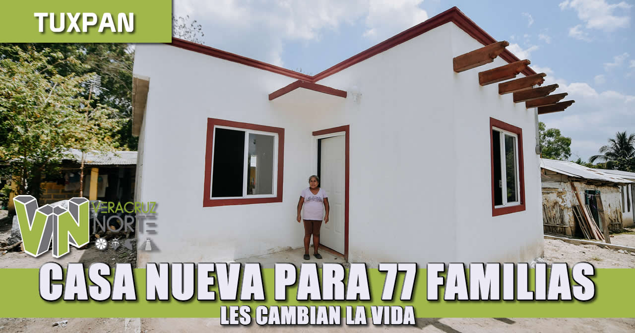 CASA NUEVA PARA 77 FAMILIAS, LES CAMBIAN LA VIDA