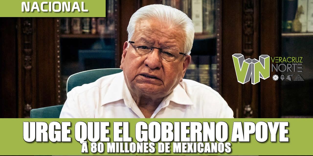 Urge que el gobierno apoye a 80 millones de mexicanos sin alimentos y proteja al sector médico